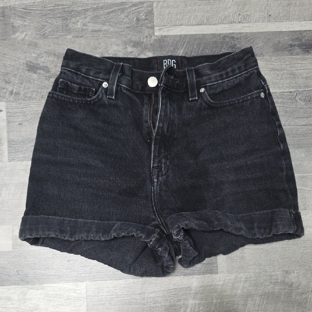 BDG •Black Mom High Rise Denim Jean Shorts, Size 24